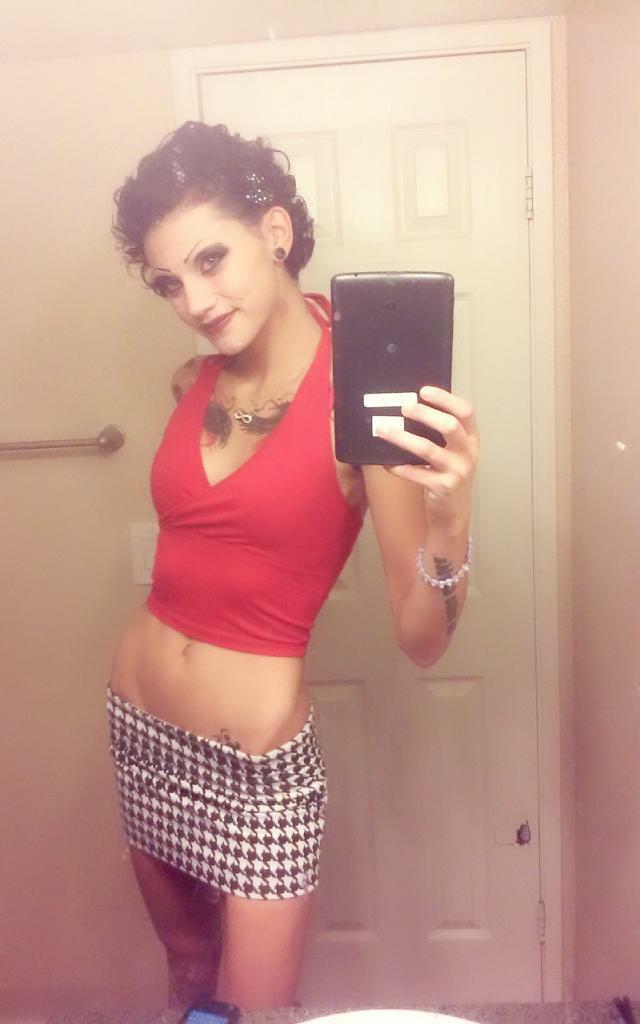 Tiny Tattooed Goth Stripper — 44