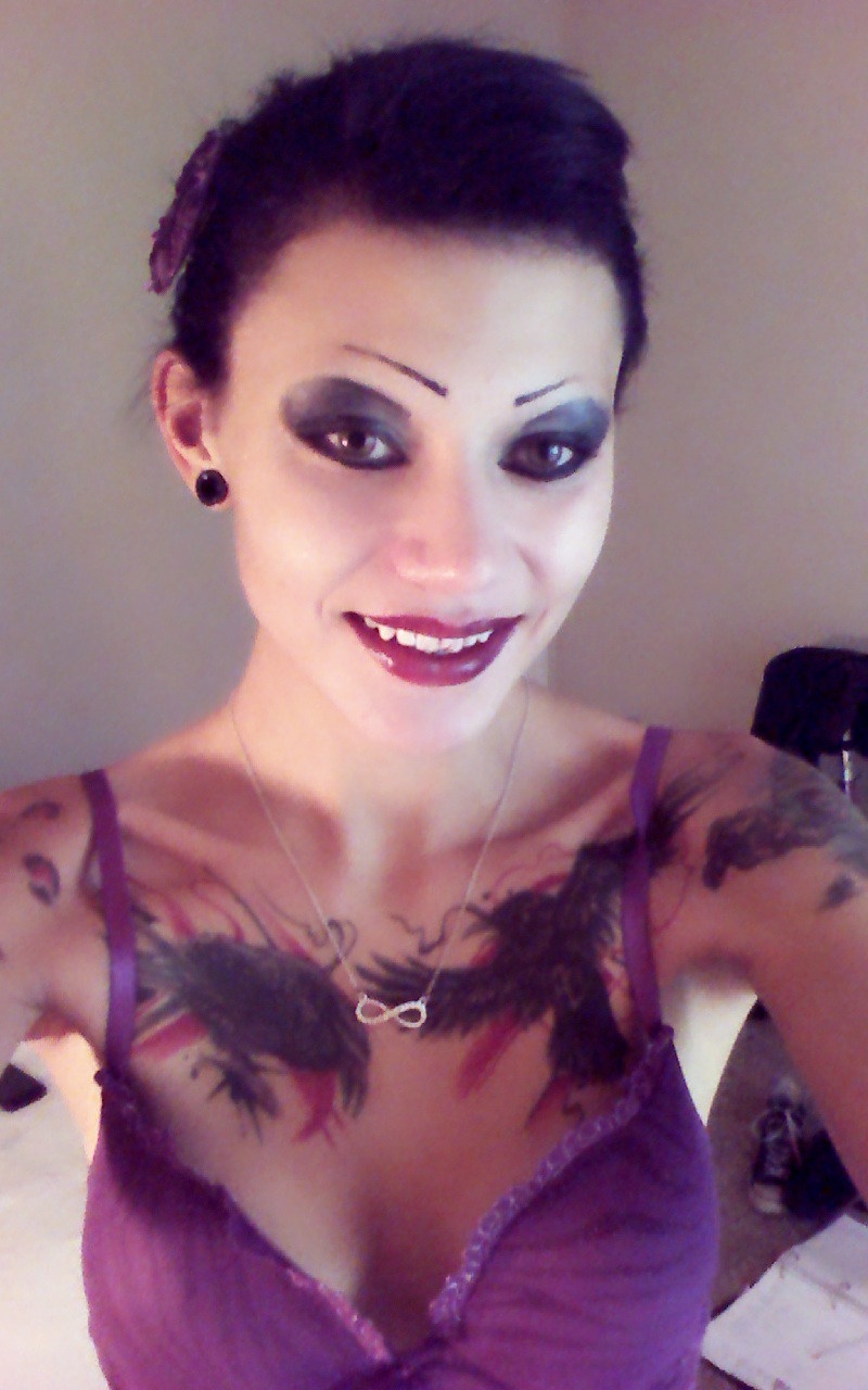 Tiny Tattooed Goth Stripper — 5
