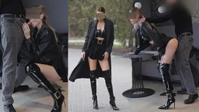 Instagram beauty in long boots